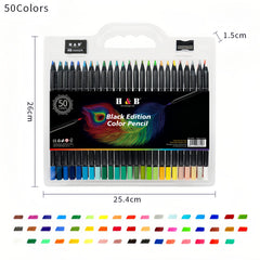 Oil Pencils Set 50/24 Soft 3.3 Lead Core Colored Pencils Art Supplies