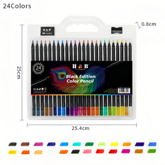 Oil Pencils Set 50/24 Soft 3.3 Lead Core Colored Pencils Art Supplies