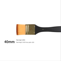 Painting Brush Nylon Hair Flat Acrylic Paint Brush