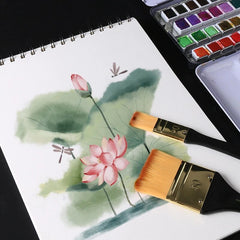 Painting Brush Nylon Hair Flat Acrylic Paint Brush