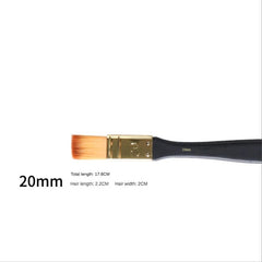 Painting Brush Nylon Hair Flat Acrylic Paint Brush