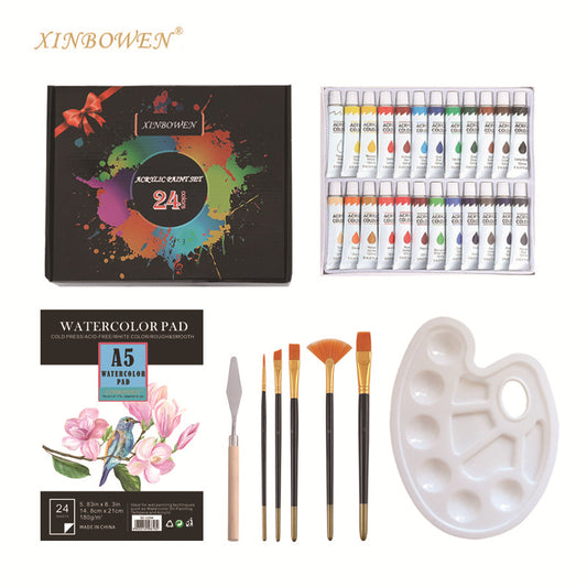 Painting Supplies Set Washable 32 Pieces Acrylic Painting Art Kit Set