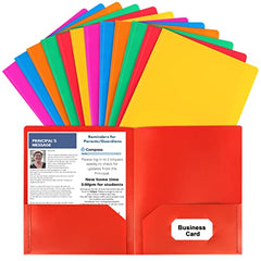 Plastic Folders with Pockets For Office High School
