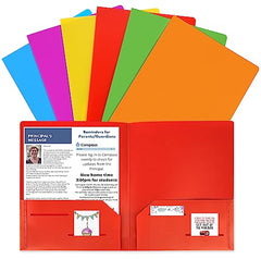 Plastic Folders with Pockets For Office High School