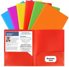 Plastic Folders with Pockets For Office High School