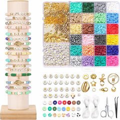 Polymer Clay Flat Beads Set 24 Colors 6MM ewelry Making Kit