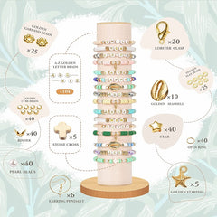 Polymer Clay Flat Beads Set 24 Colors 6MM ewelry Making Kit