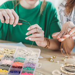 Polymer Clay Flat Beads Set 24 Colors 6MM ewelry Making Kit