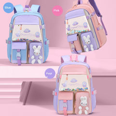 Primary School Girl Backpack Lightweight Spine Protection And Load-reducing Bags