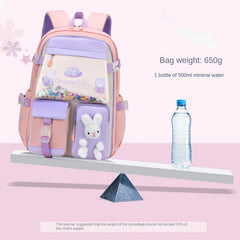 Primary School Girl Backpack Lightweight Spine Protection And Load-reducing Bags