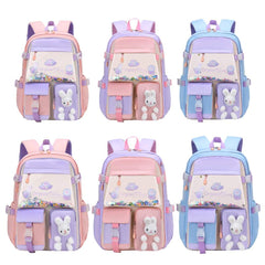 Primary School Girl Backpack Lightweight Spine Protection And Load-reducing Bags