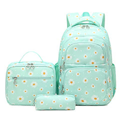 3pcs Backpack Set Printed Backpacks With Lunch Pack Pencil Case