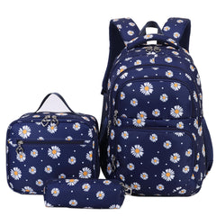3pcs Backpack Set Printed Backpacks With Lunch Pack Pencil Case