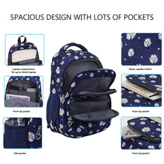 3pcs Backpack Set Printed Backpacks With Lunch Pack Pencil Case