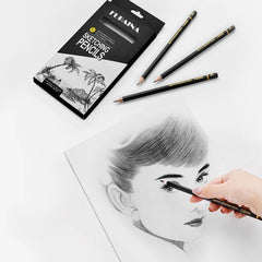 12 Pcs Art Pencils Graphite Shading Pencils Set Sketching Pencil Set