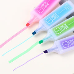 6 Colors Candy Color Highlighter Markers Set Writing Drawing Tool