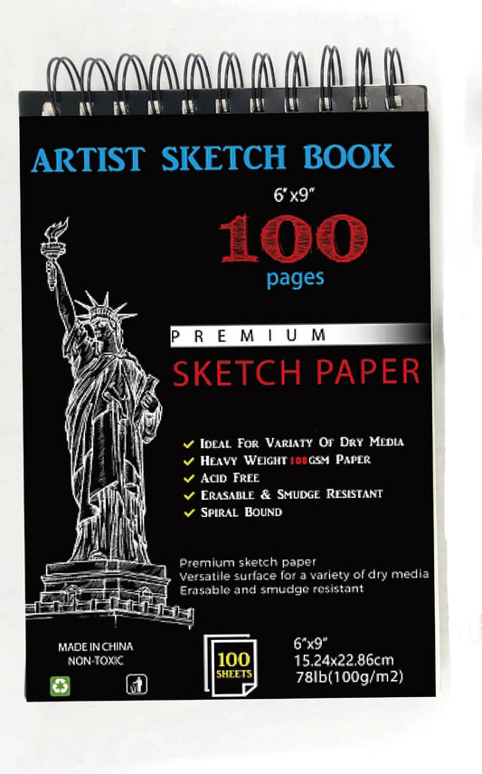 100 Pages A5 Size Professional Writing and Painting Book