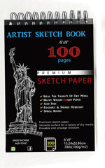 100 Pages A5 Size Professional Writing and Painting Book
