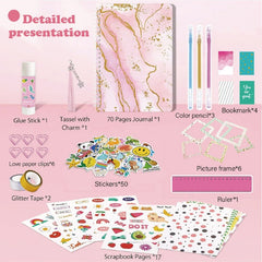 Stationery Set Diary Set Children's Notebook Pencil Sticker Set