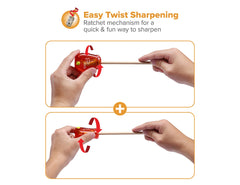 3-Pack Set Twist-N-Sharp Manual Pencil Sharpener