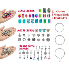 Unicorn Charm Beaded Bracelets Set DIY Jewelry Making Kit - honeylives