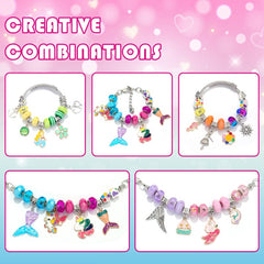 Unicorn Charm Beaded Bracelets Set DIY Jewelry Making Kit - honeylives
