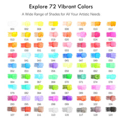 Water-Soluble Colored Pencils Set 72 Colors Professional Color Pencils Set With Pencil Bag