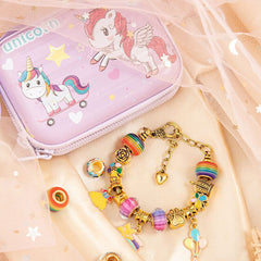 Gold Cartoon DIY Children's Bracelet Sets Women's Beaded Bracelet
