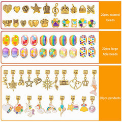 Gold Cartoon DIY Children's Bracelet Sets Women's Beaded Bracelet