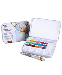 18 Colors Assorted Metallic Watercolor Premium Artist Paint Set