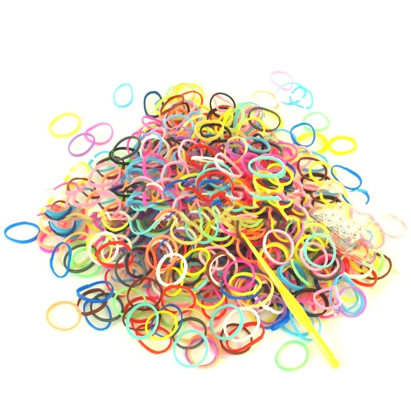Colorful Loom Rubber Bands Kit, DIY Rainbow Rubber Bands Twist Band Set, Rubber Bands Bracelet Making Kit 1500 Rubber Bands with 32 Colours for Children Crafting Friendship Bracelet Weaving