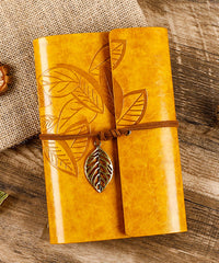 Autumn Atmosphere Vintage Leather Bullet Journal