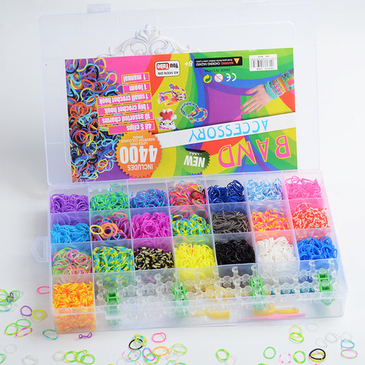 4400pcs DIY Rubber Band Woven Bracelet Kit - honeylives