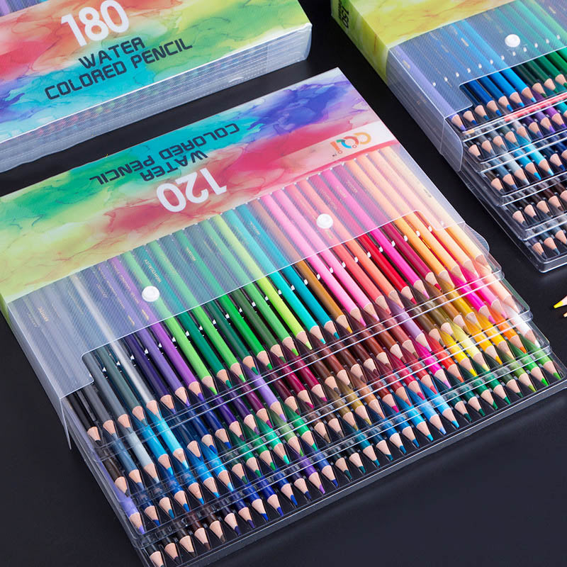Color Pencil 120/150/180/210 Colors Professional Watercolor Pencils Sketching Wooden Colorful Pencils For Drawing Students School Art Supplies
