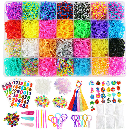 10000 Rubber Bands Loom Bands Kit Bracelet Making Kit