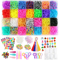 10000 Rubber Bands Loom Bands Kit Bracelet Making Kit