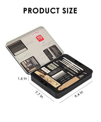 70 Pcs Drawing and Sketch Pencil Set