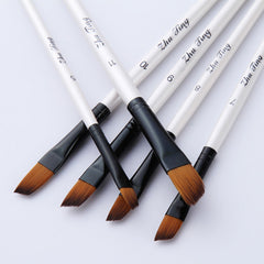 12PCS Nylon Hair Paint Brushes Set Pointed Watercolor Paint Brush Pen Set Learning DIY Oil Acrylic Painting Art Paint Brushes Supplies Art Supplies