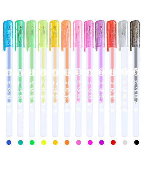 6 Pcs Candy Color 3D Jelly Gel Pen Set