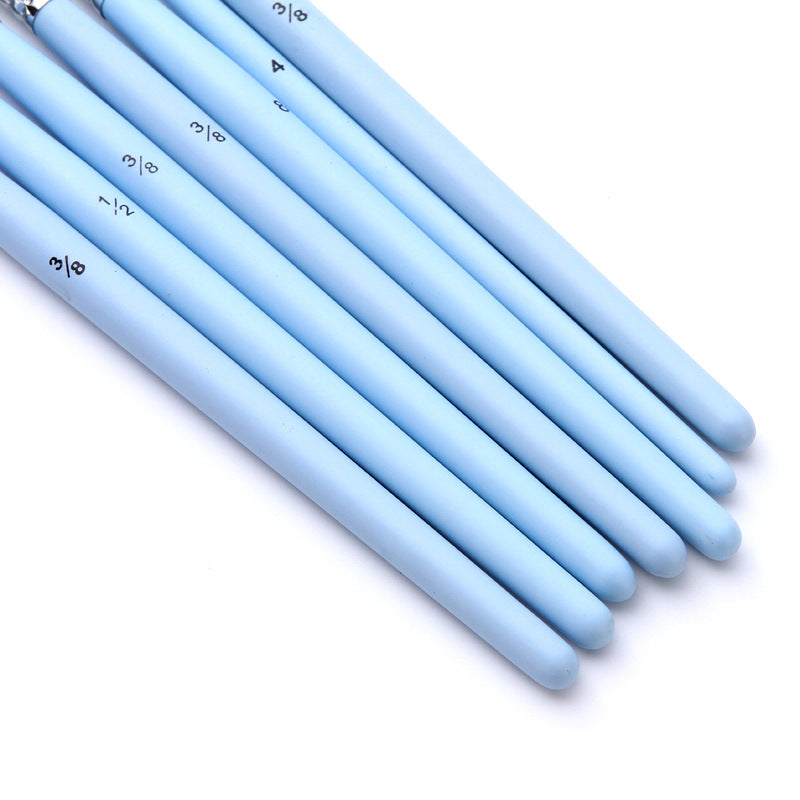 18pcs/set Nylon Hair Wooden Handle Watercolor Paint Brush Pen Scrubbing Scraper Acrylic Painting Art Paint Brushes Supplies