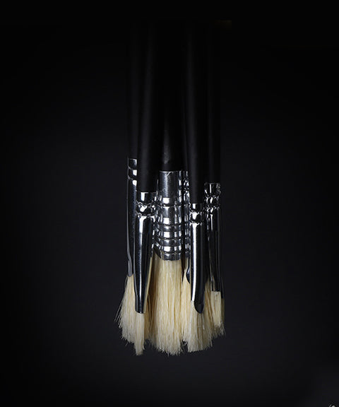 10 Pcs Bristle Hair Paint Brush Set