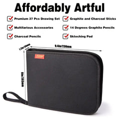 37pcs/set Drawing Kit Sketching Pencils Set