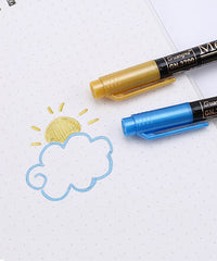 20 Pcs Medium Tip Calligraphy Metallic Pens