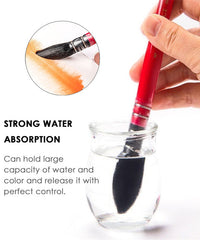 9 Pcs Professional Synthetic Squirrel Hair Paint Brush Set