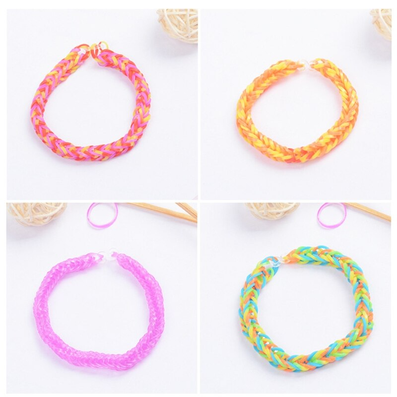 Colorful Loom Rubber Bands Kit, DIY Rainbow Rubber Bands Twist Band Set, Rubber Bands Bracelet Making Kit 1500 Rubber Bands with 32 Colours for Children Crafting Friendship Bracelet Weaving