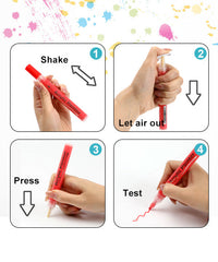 20 Pcs Medium Tip Calligraphy Metallic Pens