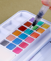 18 Colors Assorted Metallic Watercolor Premium Artist Paint Set