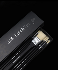 10 Pcs Bristle Hair Paint Brush Set