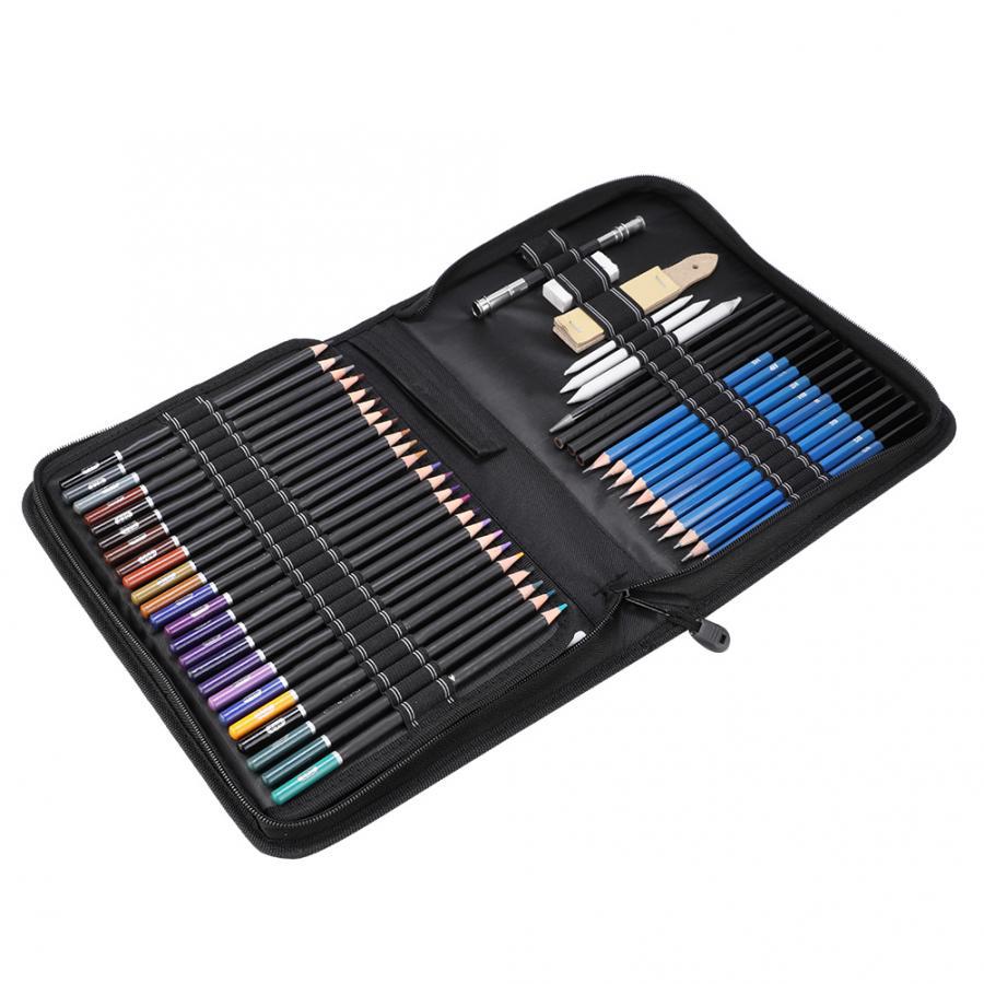 96 Pcs Sketch Pencil Set With 95 Pcs Sketch Pencil + Sketch Notebook Painting Color Pencil Set Painting Color Pencil Set Art Supplies Kit For Professional Art Drawing