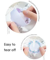 240 Pcs Colorful Garland Writable Stickers Set